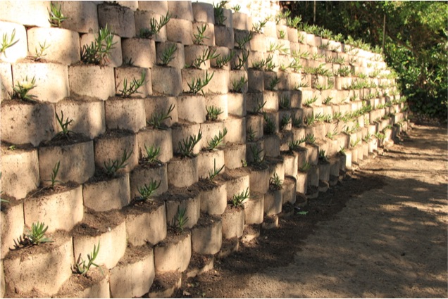 Claremont - Completed retaining wall installation